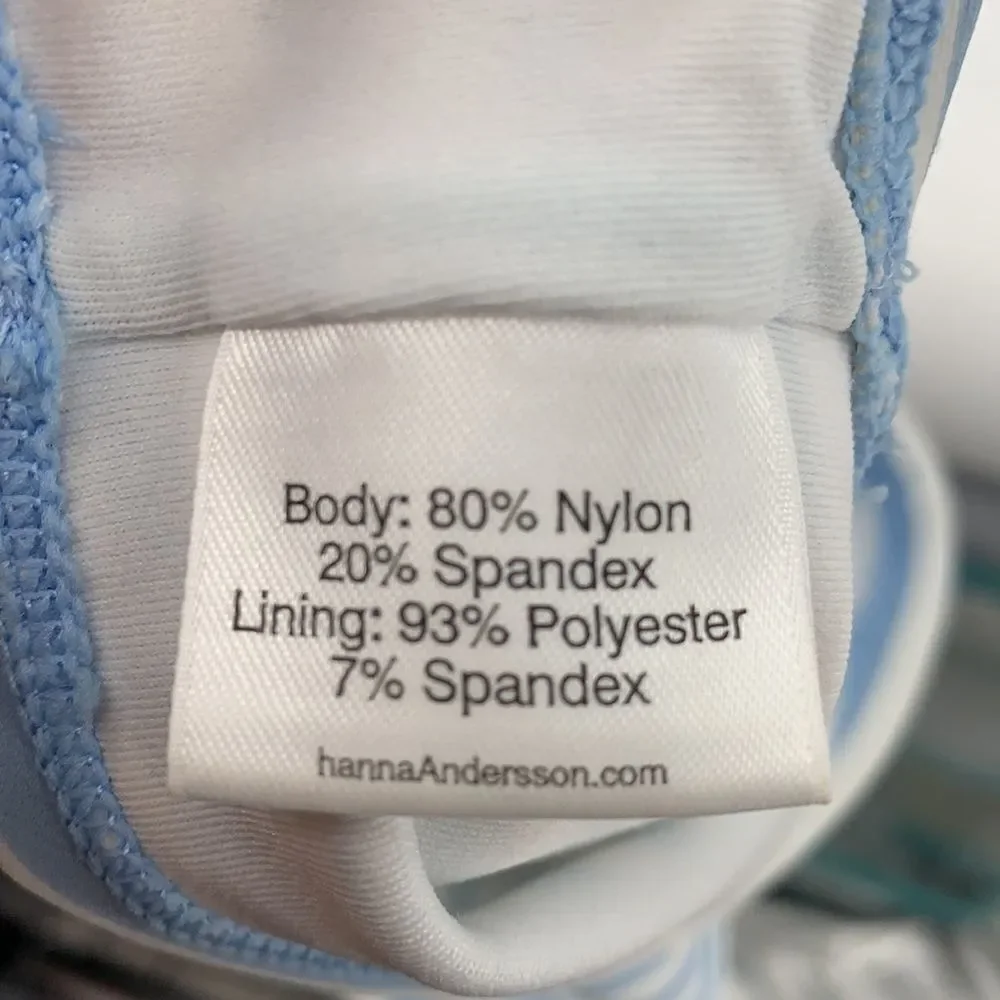 Hanna Andersson Blue/White Striped‎ Bikini Top Sz80